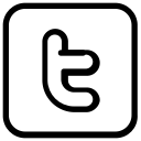media, network, social, twitter svg vector icon