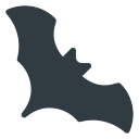 bat, halloween svg vector icon
