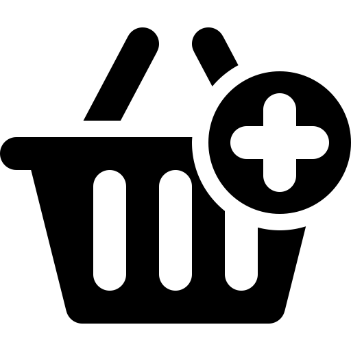Basket Add svg vector icon