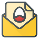 buble, chat, easter, message svg vector icon
