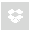 dropbox, gray, square svg vector icon
