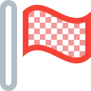 flag, location, map, marker, pin, pointer, red svg vector icon