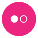 flickr, photo, social svg vector icon