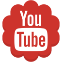 flower, media, round, social, youtube svg vector icon
