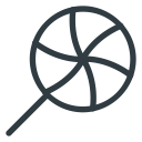 candy, halloween svg vector icon