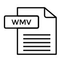 codecs, coding, file, format, media, video, windows svg vector icon