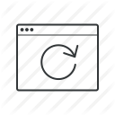 arrow, browser, file, page, refresh, replay, restart icon