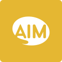 aim, media, social, square svg vector icon