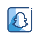 media, network, snapchat, social svg vector icon