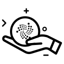 coin, crypto, cryptocurrency, currency, iota, money svg vector icon