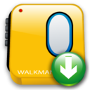 walkman,down,descend,download,fall,decrease,descending icon