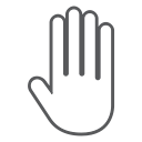 finger, gesture, hand, interactive, scroll, swipe, tap svg vector icon