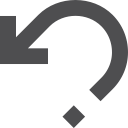 undo svg vector icon