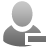delete, user icon