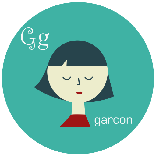Garcon svg vector icon