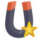 physics,magnet,star icon