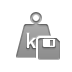 weight,kilogram,diskette icon