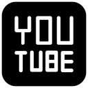 media, network, social, youtube svg vector icon
