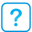 basic, blue, button, question icon