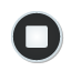 button, sticker, stop icon