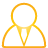 basic, user, yellow icon