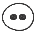 flicker, media, social svg vector icon