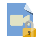 file,type,video,lock icon