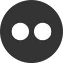 flickr, media, online, social svg vector icon