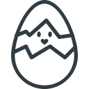 break, broken, chicken, egg svg vector icon