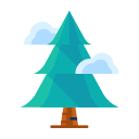 cloud, forest, plant, tree, winter svg vector icon