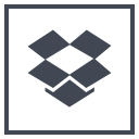dropbox, logo, media, social svg vector icon
