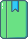 book, bookmark, notes svg vector icon