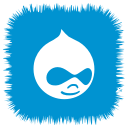 drupal, media, social svg vector icon