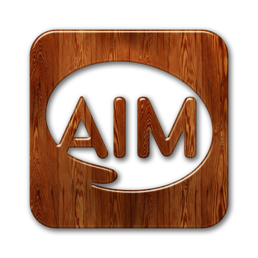 aim,logo,square icon