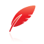 quill, red icon