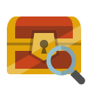 treasure,chest,zoom icon
