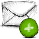 add, email icon