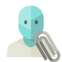 user,attachment icon