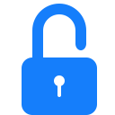 lock, open svg vector icon