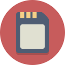 memory card, sim card svg vector icon