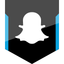 shield, snapchat, social svg vector icon