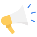 advertise, business, marketing, megaphone, seo, work svg vector icon