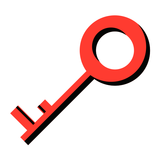 Key svg vector icon