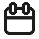 bold, calendar, choose, date, outline, time svg vector icon