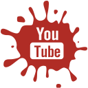 social,media,blot,set,youtube icon