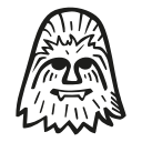 chewbacca, fan art, scifi, star wars, starwars svg vector icon