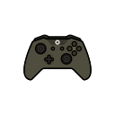 battlefield, gamer, xbox one svg vector icon