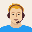 avatar, headset, male, man, person, support, young svg vector icon