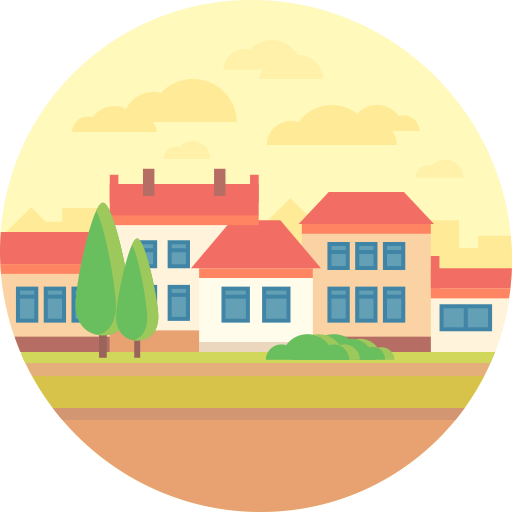 Village svg vector icon