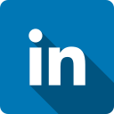 blue, job, linked, linkedin, shadow, square, work svg vector icon